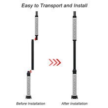 LYUCAYHQ 10Ft to 20Ft Light Poles for Outside, Portable Outdoor Light Pole, Solar Street Light Pole Accessory for Street, Patio, Backyard, Basketball Court, Park(600cm/20ft)