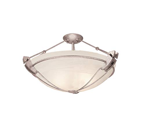 Kalco Lighting Kalco 4844PS/PENSH Three Light Semi Flush Mount from Grande Collection, Multicolor
