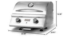 Blaze Outdoor Products 21-Inch Portable 1500 Watt Electric Grill Stainless Steel