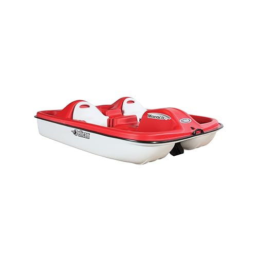 Pelican Adjustable 5 Seat Pedal Boat Monaco Red/White