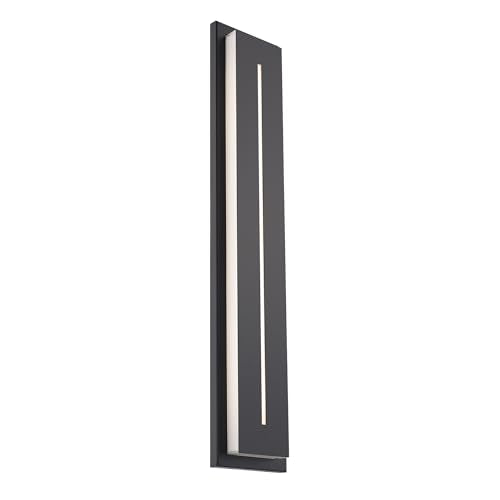 Modern Forms Midnight 36in LED Indoor/Outdoor Wall Light 3-CCT Adjustable Black