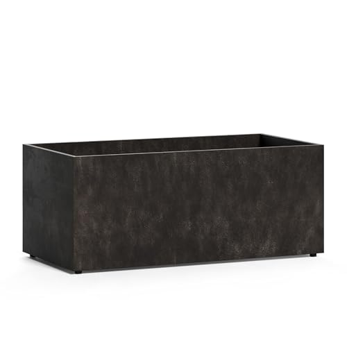 COSAPOTS Semplito Large Fiberglass Planter, Long Rectangular Indoor/Outdoor