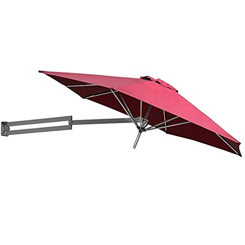 QZQHNYJ Parasol Garden Umbrella Parasol Wall Mount Patio Umbrella With Aluminium Pole Outdoor Garden Yard Balcony Tilting Sunshade Umbrella, 8Ft / 250Cm