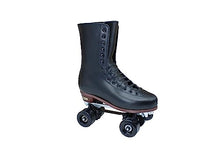 CHICAGO Men's Premium Leather Quad Roller Derby Skate Black Size 9