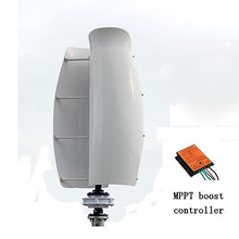 OLONETO 3000W High Power New Energy Tulip Wind Turbine Kit 12V 24V 48V Vertical Axis Maglev Disc Type External Wind Turbine with MTTP Controller (Color : White-B, Size : 48V)