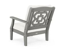 Martha Stewart by POLYWOOD® Chinoiserie 4-Piece Deep Seating Set with Loveseat in Slate Grey/Natural Linen