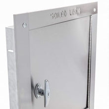 Midland Style Stainless Steel Trash Chute Door - Side Hinged, 24(H) X 24(W), Right Hinged by Oswald Supply