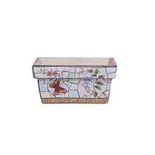 FAFACAI Flower pots Ceramics Flowerpot Ceramic Bonsai Ornaments Ceramic Glazed Flower Pot Outdoor Flower Pot Villa Corridor Aisle Colorful Planter Garden Potted (Color : 30 * 15 * 14cm) (38 * 22