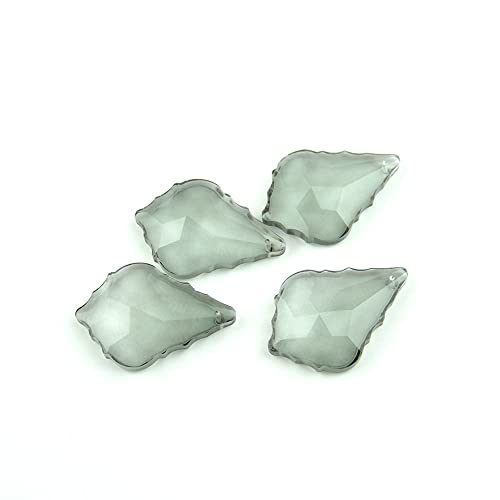 JUIYU Chandelier Crystal Prisms Pendants Crystal Glass Chandelier Crystal Maple Leaf Crystal Hanging Pendant 38/50/63/76mm Crystals Lighting Lamp Replacement Parts (Color : 63mm 100pcs)