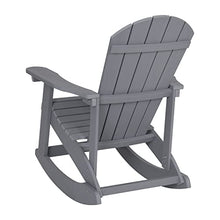 EMMA + OLIVER Gray Adirondack Rocking Chair, 2-Pack