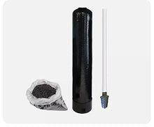 Generic Whole House Fluoride Removal Water Filter 1.5 Cubic Ft Bone Char - 10"x54" Black Blue