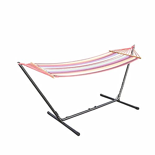 YRHH Garden Hammock with Stand, Double Hammock with 550lbs Max Load, Portable Camping Hammock, Height Adjustable Hammocks, Outdoor Camping Patio