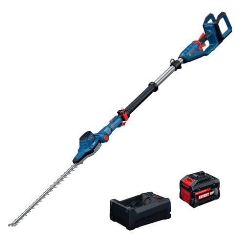 BOSCH GHE18V-50TPN18X 18V 20 in. Pole Hedge Trimmer with 8.2 Ft. Telescopic Pole and Pivoting Head is a Cordless Trimmer (Battery and Charger Included Kit)