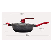 KKIUUUYTGT Die-casting Pot With Fixed Cover | Suitable For All Main Hobs | Natural Non-stick Mixing | Black
