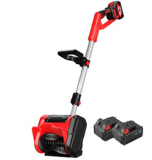 Cordless Snow Blower, Adjustable Direction Snowplow with 2 X Li-ion Battery, 20V Battery, Electric Snow Shovel for Driveway for Patio, Playground, Farm