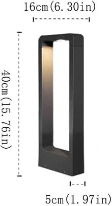 XYIANG Modern Waterproof Led Yard Lights, Die-Cast Aluminum Outdoor Pathway Lamps, Ip54 Rated for Lawn, Garden, Walkway, Front/Back Door, and Security Lighting, Floor-Mounted in(One Color-Large)