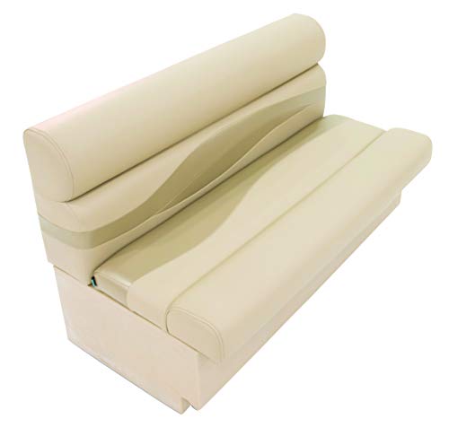 TaylorMade 50" Pontoon Boat Bench Seat with Storage Beige