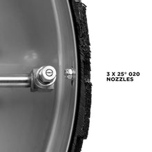 BE Power Equipment 24" Whirl-A-Way Stainless Steel Commercial Pressure Washer Surface Cleaner for Hot/Cold Water 85.403.010
