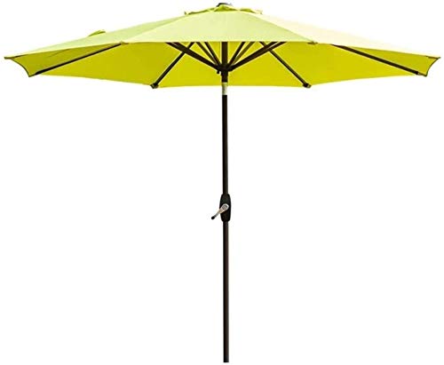 QZQHNYJ Outdoor Garden Parasols Parasols 2.7M Outdoor Garden Patio Umbrella Uv70+, Crank And Tilt, Sun Shade For Outside Market Terrace Deck Yard Or Pool Side
