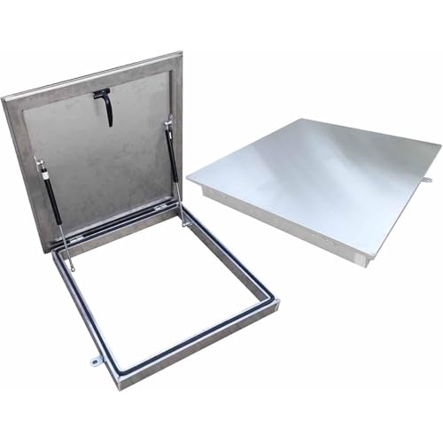 CHENWMZ Roof Hatch Access Door with Gas Strut for Emerncy Attic & Basement Access Weatherproof Ventilat Cover Easy Installat 60x65 cm Secure Adjustable
