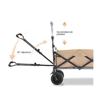 CWENZXDIA Garden Wagon Outdoor Folding Utility Wagon Offroad Trolley Garden Transport Handcart for All Surfaces Utility Cart