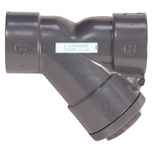 Hayward Flow Control Y Strainer, 1-1/2" Pipe, socket, PVC, 150 psi YS10150S - 1 Each