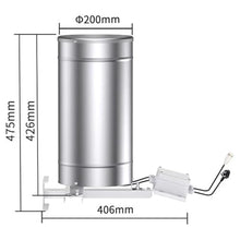 YLDZHOHNK Tipping Bucket Heated Rain Precipitation Sensor Rainfall Alarm Transmitters Monitor Stainless Steel Weather Station(0.2mm Pulse)