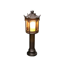 KADELONG Antique Outdoor Yard Lamps E27 1-Light Waterproof Lawn Lights Garden Exteriors Path Lights Landscape Patio Porch Pathway Driveway Floor Mount Lighting Fixture H20.09in,Chandelier Lighting
