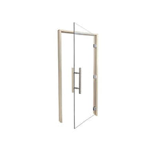 PROSAUNAS Clear & Tinted Glass Sauna Door, Prehung Tinted Glass Sauna Door (Right Hanging, ADA Clear - Aspen Frame 36X81)