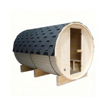 TaTalife Outdoor Barrel Steam Sauna, Backyard Pine Wood Sauna Room