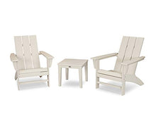 POLYWOOD Modern 3-Piece Adirondack Chair Set with End Table