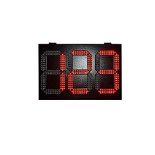 Large Digital LED Clock 10 Inch 3-bit 888 Red Outdoor LED Day Countdown Timer Outdoor Waterproof LED Dis-Play Logo Mounting Holes Hardware (Color : 12 inch White Clock Size : 1) (8 Inch Scoreboard 1)