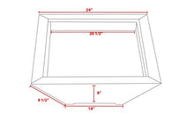 Custom Install Parts 24-Inch Stainless Steel Square Fire Pit Bowl