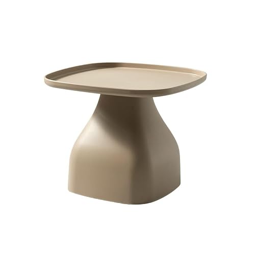 End Table Square Coffee Table Simple Personality Bedroom Tea Table Creative Living Room Side Table Outdoor Balcony Table Side Table (Color : Gris) (Brown)