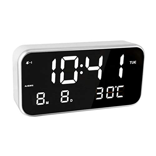 ZYQHMY LED Multifunction Digital Electronic Thermometer ，Smart Music Electronic Alarm Clock Thermometer