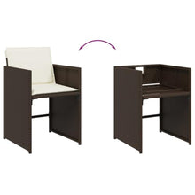 AMBERARD Patio Dining Set Set of 12 Brown Furniture Set