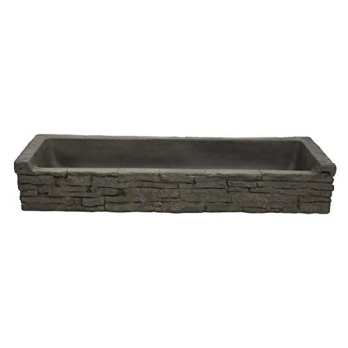 Aquascape Front-Spill Straight Stacked Slate Fountain Topper for Yard, Landscape, and Garden | 78281