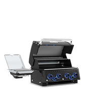 Broil King 875647 Baron 490 Shadow 4-Burner Built-In Natural Gas Grill Head with Side Burner and Rear Rotisserie Burner