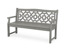 Martha Stewart by POLYWOOD® Chinoiserie 60” Garden Bench in Slate Grey