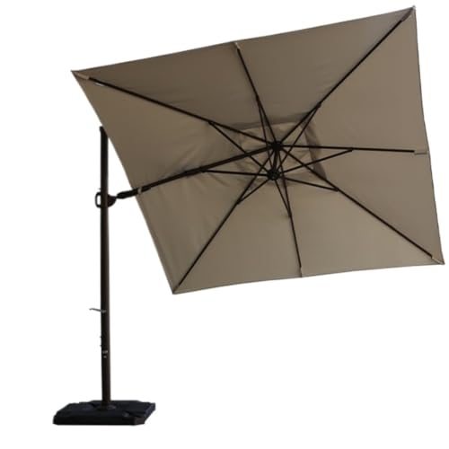 CWENZXDIA Patio Umbrella Rectangle Patio Umbrella with Base Offset Hanging Outdoor Market Garden Outdoor(D)