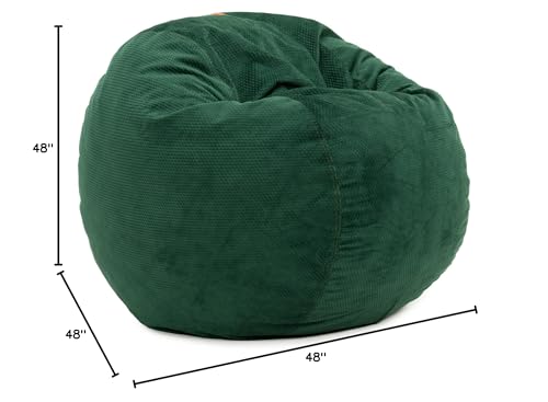 CordaRoy's Chenille Convertible Bean Bag Chair & Bed Queen Size Rainforest