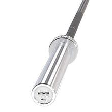 Power Systems Women's 15kg Hybrid Bar for Traditional Weight Lifting - Diamond Pattern Knurling Silver