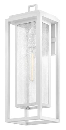 Hinkley Republic Large Outdoor Wall Mount Lantern, Textured White