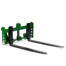 Titan Attachments Economy Series Global Euro Pallet Fork Frame with 48" Fork Blades Fits John Deere Tractors, Rated 4,000 LB, Accepts Class 2 Pallet Fork Blades and Conus 1 Hay Bales Spears