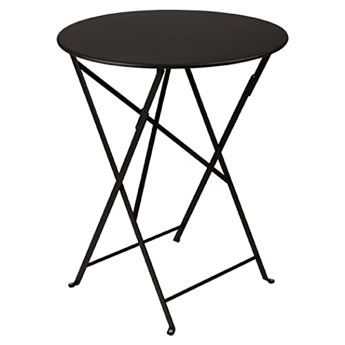 Fermob Bistro 24" Round Table - Liquorice