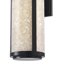Minka Lavery 8183-66A-L Salt Creek Unique Acrylic Rectangular Outdoor LED Wall Lantern, 1-Light 33 Watt, 32" H x 12" W, Coal Black