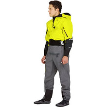 NRS Men's Navigator GORE-TEX Pro Semi-Dry Suit Chartreuse