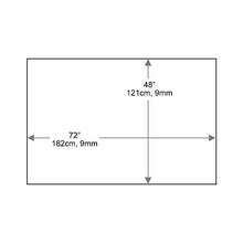 Dulles Glass 48X72 inch Rectangular Glass Table Top - Tempered - 1/4" Thick Glass Surface, Safe Flat Polished, Eased Corners, Multipurpose for Dining, Patio, Coffee and End Table