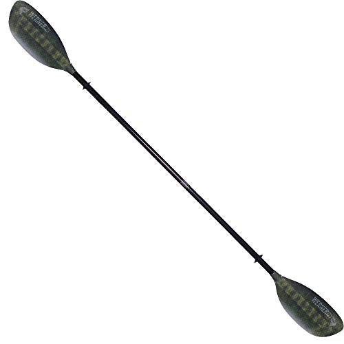 Werner Paddles Shuna Hooked Fiberglass Kayak Fishing Paddle Bass Green