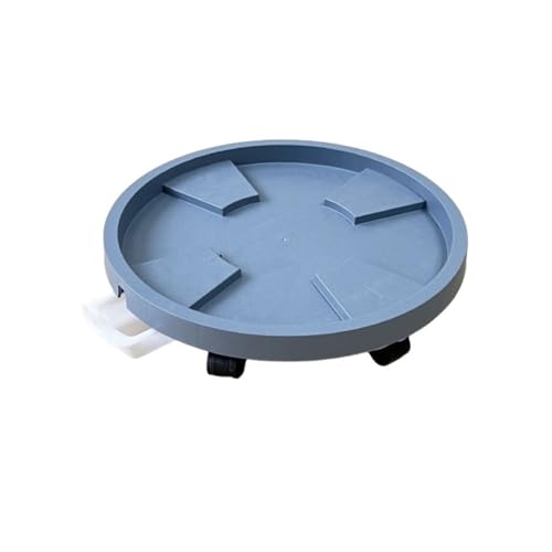 WOAITIANTIAN Plant Saucers Round Flower Pot Movable Tray with Wheel Saucer Plant Stand(44.6 x 44.6 x 10.4 cm)